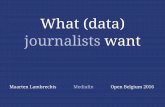 What (data)journalists want