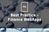 Alliance 2017 - Finance WebApps Best Practices