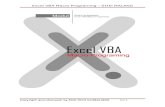 Excel vba macro programing