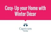 Cosy- Up your Home with Winter Décor