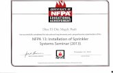 NFPA 13 CERTIFICATION