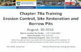 Erosion Control, Site Restoration and Borrow Pits Webinar (pdf)