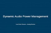Making the most of Dynamic Audio Power Management