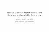 MeeGo Device Adapta$on: Lessons Learned and Available ...