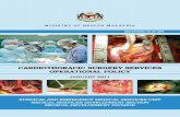 cardiothoracic surgery services operational policy