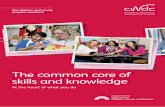 The common core of skills and knowledge