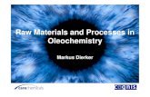 Raw Materials and Processes in Oleochemistry