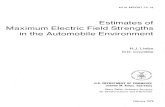 Estimates of Maximum Electric Field Strengths in the Automobile ...