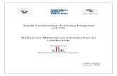 Youth leadership training program (YLTP): reference material on ...