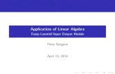 Application of Linear Algebra - Fuzzy Leontief Input Output Models