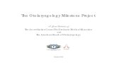 The Otolaryngology Milestone Project