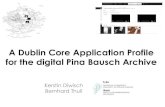 Modeling and managing the digital archive of the Pina Bausch ...