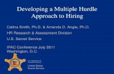 Developing a Multiple Hurdle Approach to Hiring