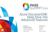 [PASS Summit 2016] Azure DocumentDB: A Deep Dive into Advanced Features