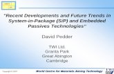 David Peddar, TWI Ltd