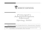 MCAS Principal's Administration Manual Spring 2016