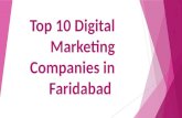 Top 10 Digital Marketing Companies in Faridabad