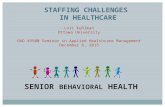 OAD 49500 Staffing Challenges in Healthcare Lori Kuhlman Week 8 December 3 2015