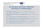 Eurocodes and their National Annexes in Montenegro
