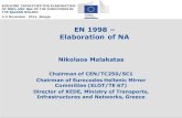 EN 1998 – Elaboration of NA