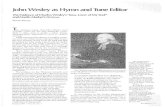 John Wesley as Hymn and Tune Editor: the evidence of Charles ...