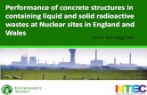 Performance of concrete structures in containing liquid and solid ...