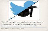 Top 10 ways to reconcile #SoMe and #Meded