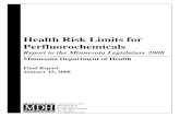 Health Risk Limits for Perfluorochemicals - Report to the Legislature ...