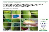 Routine Post-Harvest Screening of Banana/Plantain Hybrids ...