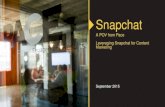 Leveraging Snapchat for Content Marketing: A POV from Pace