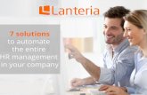 Lanteria HR: 7 solutions to automate the HR management in a company