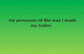 Processes of my trailer