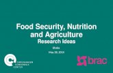 Top Ideas for Food security, Nutrition and Agriculture