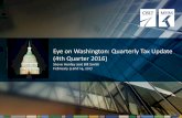 Webinar Slides: Eye on Washington - Quarterly Business Tax Update 2016 Q4