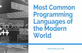 Most Common Programming Languages of the Modern World