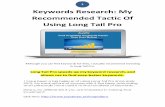 Long Tail Pro The Definitive Keyword Research Tool