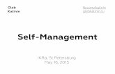 Self-Management @ IKRA