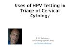 Uses of HPV Testing in Triage of cervical Screening