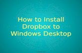 How to Install Dropbox in Windows Desktop for Beginners
