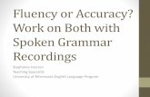 Hanson fluency or accuracy grammar recordings