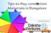 Tips For Buying Construction Materials in Bangalore