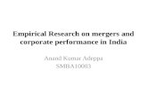 Emperical research on mergers and corporate performance