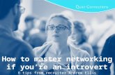 How to master networking if you’re an introvert
