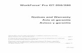WorkForce Pro GT-S50/S80 Notices and Warranty Avis et garantie ...