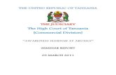 THE JUDICIARY The High Court of Tanzania [Commercial Division]