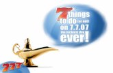 7 Things To Do On July 7, 2007