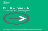 Fit for Work - Guidance for employers