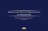 MONETARY POLICY OPERATIONS IN SINGAPORE