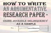 How to write an argumentative research paper