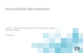 How to Build the Right Automation